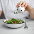 City to Cottage Ceramic Salt and Pepper Shakers Set, Handcrafted White and Black Polka Dot Spice Shakers, Farmhouse