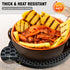 Walfos Silicone Trivet Mats - 4 Heat Resistant Non-Slip Hot Pads for Kitchen, Food Grade Silicone (Black)