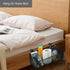 MATIMASU Bedside Caddy Hanging Storage Basket Beside Shelf Metal Organizer for Collage Dorm Bunk Bed,Hospital Bed,Baby