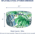 21x9 Inch Patio Inflatable Ottoman, Portable Stool Ottoman with Handle, Outdoor Round Footrest Stool for Garden