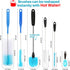 6 Pack Bottle Brush Narrow Neck Cleaning Set, Long Handle Stainless Steel Cleaner for Beer Bottle, Wine Decanter
