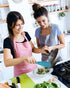 Cooking Spoon and Rice Scooper for Nonstick Cookware, Durable BPA-Free Matte Silicone, Wood Handle for Mixing