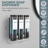 ViserVita 3 Pack 3 Set Shampoo and Conditioner Dispenser, Shower Soap Dispenser Chamber No Drill Wall-Mounted, Body
