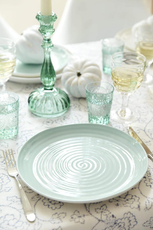 Portmeirion Sophie Conran 12 Inch Round Platter | White Porcelain Serving Tray for Appetizers, Snacks, Sandwiches
