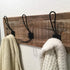 Keadic 12 Pack Heavy Duty Rustic Black Coat Hooks Kit, Wall Mounted Coat Hanger with Screws and Expansion Screws