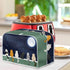 Galaxy Print Oven Cover, Moon Cat 2 Slice Toaster Cover, Anti Dust Fingerprint Coaster for Kitchen