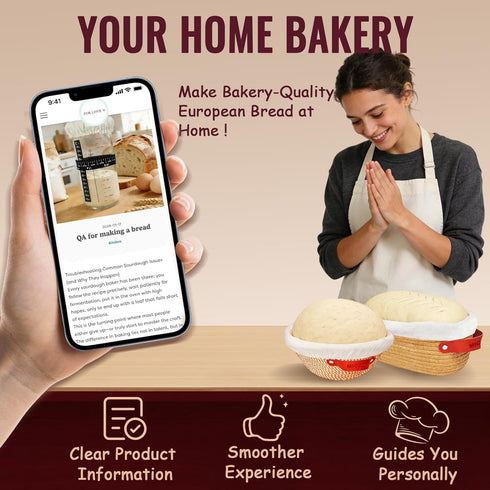 Sourdough Starter Kit, Sourdough Bread Baking Supplies, Sourdough Kit Home and Kitchen, Sourdough Bread Basket