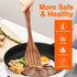14 Inch Large Wooden Spoon for Cooking, Mixing, Serving, Big Non Stick Wood Spoon Spatula, Long Handle Stirring