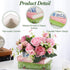 Honeydak Book Shaped Decorative Planter Small Ceramic Flowerpot Home Decor Cute Flower Vase for Book Lovers Bookshelf