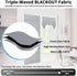 OutdoorLines Blackout French Door Curtains, 1 Panel, W26 x L40 inch, Grey, Easy to Install Thermal Insulated Tie Up