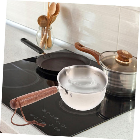 BESTOYARD 1 Quart Small Milk Pot, Sauce Warmer with Lid, Japanese Cookware for Melting Butter and Sauce