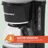 Elite Gourmet EHC-5055# Automatic Brew & Drip Coffee Maker, Black, with Reusable Filter & Water Level Indicator