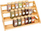 Banlilus Spice Rack - Bamboo Wood Spice Rack Organization for Cabinet/Countertop