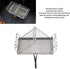 Camp Stove Toaster, 7.9 x 5.3 in Foldable Stainless Steel Rack, Portable Bread Toaster for Indoor Baking and Outdoor