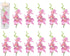 ARDUX 12 Pieces Artificial Flowers for Floating Candles, Mini Artificial Orchid Flower Vase Fillers for Wedding Dining