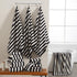 18 Set Loop-6 Towels,6 Towels,6 Set Pcs Black White Stripe Bath Towel with Hanging Bath Hand Washcloths Soft Family