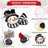 Winter Snowman Cardinal Fence Peeker Yard Garden Signs, Let It Snow Red Bird Tree Topper Ornaments Outdoor Patio Peeking Decor, Striped Scarf Gloves Indoor Home Christmas Tree Decoration