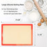 Silicone Baking Mats for Two Thirds Size Pan, 2/3 Non-Stick Silicone Baking Sheet Liners for Cookies/Pastries/Chicken/Vegetables, Food Grade Silicone Mat for 15 x 21-inch Big Sheet, 1 PCS