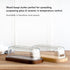 KIVY Glass Butter Dish with Airtight Lid - For Countertop and Refrigerator Door Shelf, Covered Butter Holder