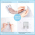 VIS'V Shower Wall Razor Holder - Metal Adhesive Razor Hooks for His and Hers, Waterproof, Silver, 2 Pcs