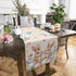 HELLOWINK 72 Inches 13" Easter Bunny Egg Floral Table Runners Long Cotton Linens Party Coffee Table Runner Cloth