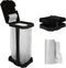 Wakeman Heavy Duty Black Trash Bag Portable Trash Bag Holder Stand with