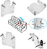 Sectional Couch Metal Connectors, 4 Pcs Universal Sofa Interlocking Furniture Connector with Screws for Loveseat,