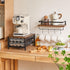 IBUYKE 2-Tier Coffee Pod Drawer Holder, Compact Storage Organizer for Nespresso Capsule Pods, Rustic Brown