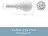 Kenney KN55250 Davenport Ball End Petite Café Decorative Curtain Rod, 28-48" Adjustable, White