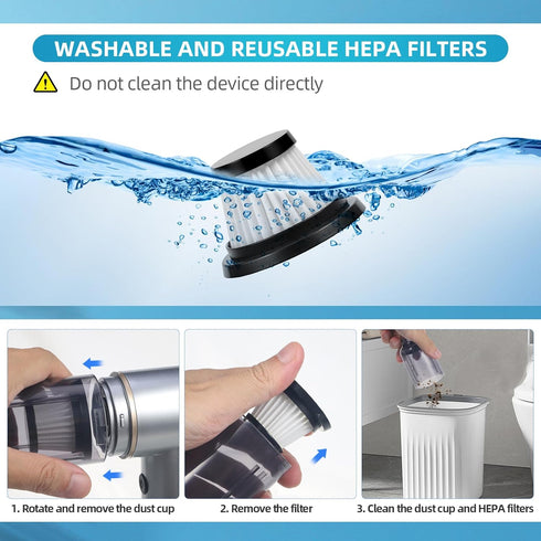 Handheld Vacuum Cleaner, Cordless Bug Catcher for Insect, Strong Suction and Air Blower for Home, Car, Travel