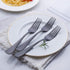 Matte Black Dinner Fork Set, GoGeiLi Stainless Steel Flatware, 8.0-inch, Service for 6, Dishwasher Safe