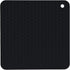 Silicone Trivets Mats for Hot Pots and Pans, Non-Slip Heat Resistant Hot Pads Set of 2, Black