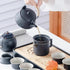 Set, Set 8oz Teapot,14-Piece ICHAG Japanese & Chinese Tea Adults' Portable Gongfu Tea with Teapet with Porcelain