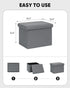 16.5"x12.6"x12.6" B FSOBEIIALEO Folding Storage Ottoman Cube Linen Ottomans for Living Room, Bedroom, Home Office, Dorm