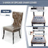 Zipcase 6 Pack Clear Dining Chair Covers/Slipcovers, Waterproof PVC Material, Set of 6