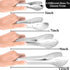 Serving Tongs, Kitchen Tongs,Buffet Tongs, XEVOM Stainless Steel Food Tong Serving Tong,small tongs, Serving Utensils (12 Inch) by XEVOM