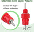 10pcs) Chicken Waterer Nipples Automatic Poultry Watering Nipples Chicken Drinkers (dht