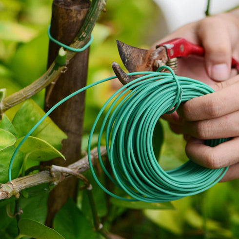 YDSL 66 Feet Soft Plant Tie, Green Twist Garden Ties for Plants, Home and Office Organization (Diameter - 2.5MM)