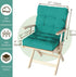 42x21x4 Inch Outdoor Chair Cushion, Patio Cushions for Dining/Rocking Chairs, High Back Soft Seat Pad with Ties, Indoor