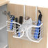 Hair Dryer Holder 3in1 Organizer, Wall Mounted, Height-adjustable Curling Iron Holder for Bathroom Cabinet