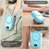 Portable Handheld Neck Fan, Mini USB Rechargeable Fan for Kids, Women, Men, Home, Outdoor Travel (Light Blue)