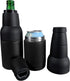 CUULii 12oz Thermos Stainless Steel Bottle Holder and Portable Cooler for Can, Beer, BPA-Free - Black