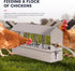 Automatic Chicken Waterer Stainless Steel Chicken Water Feeder Pigeon Water Dispenser with Float Valve Automatic