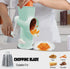 GOTOSOBAY Cheese Grater with Handle,Multifunctional Rotary Cheese Grater,Kitchen Cheese Shredder Can Easily Chop