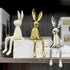 Jubiluxor 3-Piece Rabbit Decor Sculptures - Home, Office, Living Room, Bedroom - Accents, Decorations, Figurines
