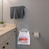 4 Tandefio Pcs Stainless Steel Trash Bag Holder for Kitchen Cabinet Door and Cupboards with Wall Sticker Base Portable
