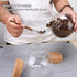 2PCS Airtight Spherical Glass Jar With Cork Lid - 17oz Candy Jar for Preserving and Storing Coffee, Spice, Beans,