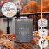 Christian Art Gifts Stainless Steel Double Wall Vacuum Insulated Camp Style Travel Mug 11 oz Gray with Lid and Handle