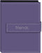 Pioneer Embroidered Strap Sewn Leatherette Cover Mini Photo Album, Assorted "friends" or "Love" in Lavender