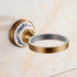 Toilet Brush with Holder for Bathroom, Antique Bronze Wall Mounted Hardware Accessories, Porcelain Design